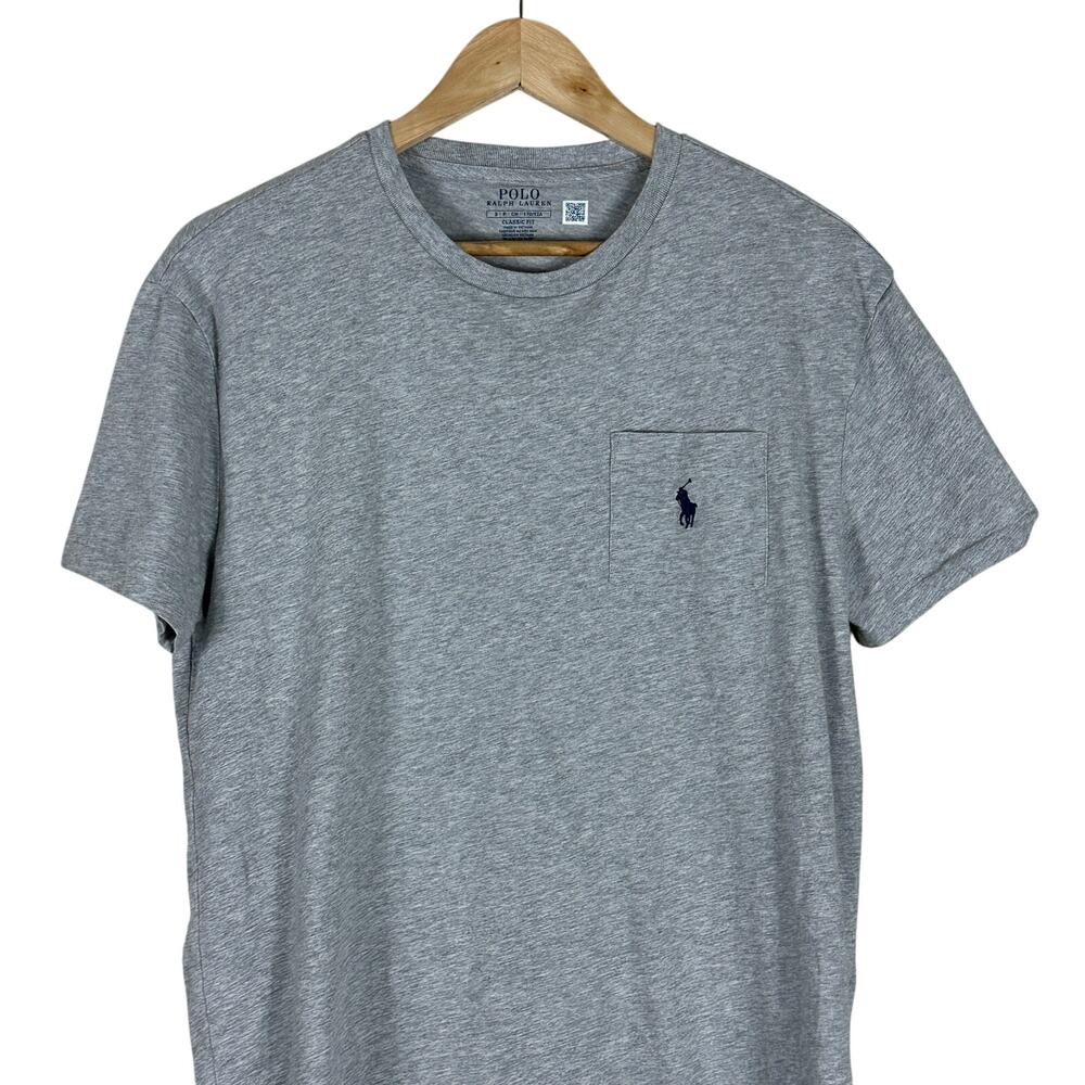 Polo Ralph Lauren T-Shirt Mens S Gray 100% Cotton Classic Fit Casual Minimalist - Picture 2 of 5